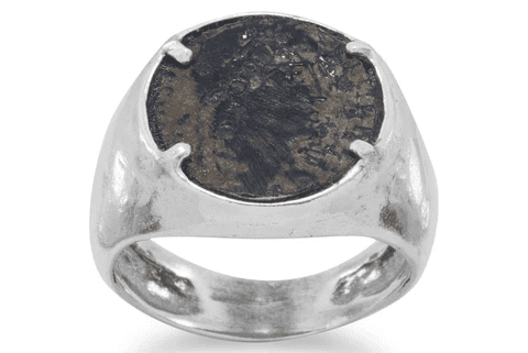 roman coin ring